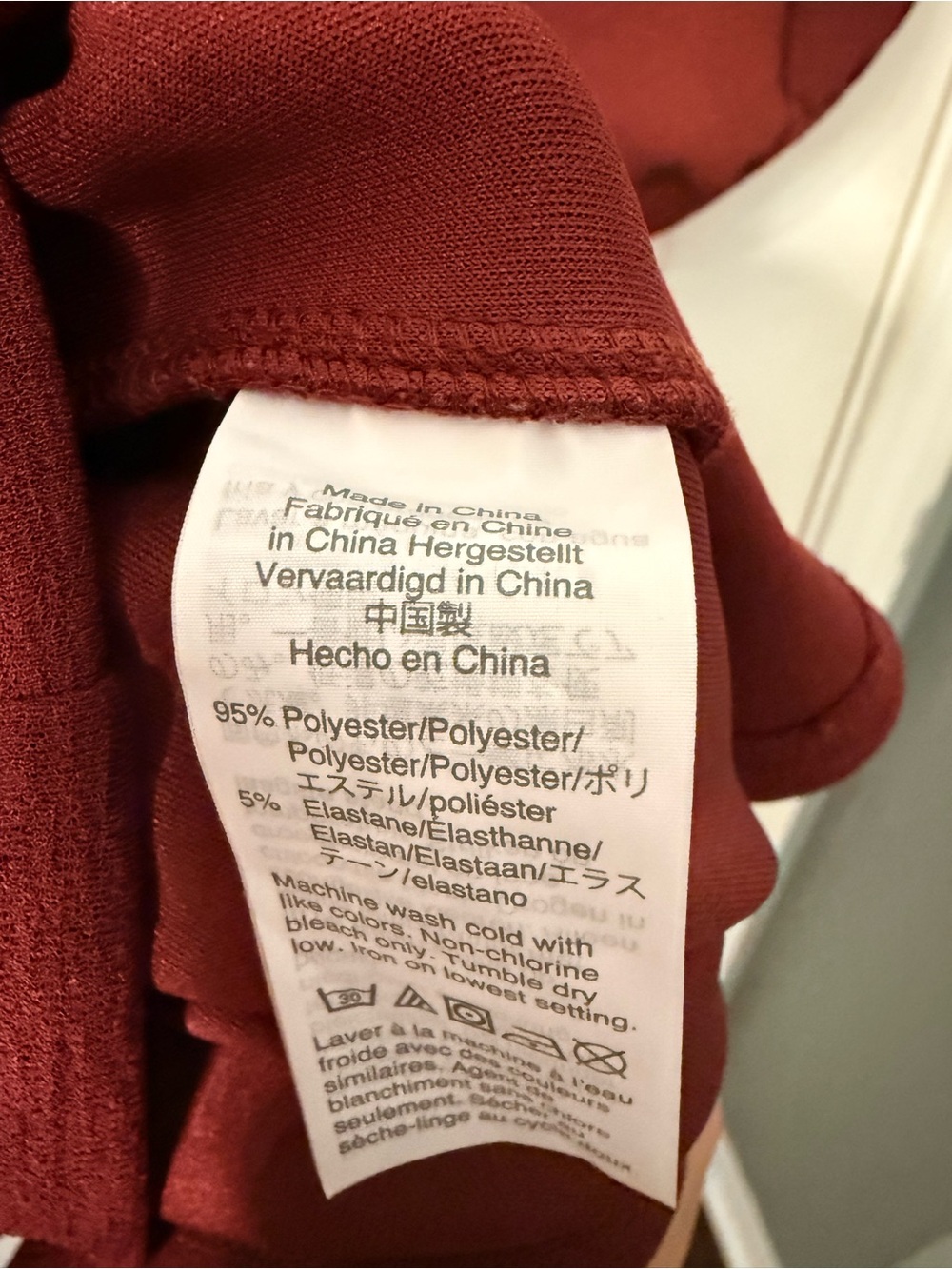 Madewell maroon button long sleeve dress - Picture 6 of 6
